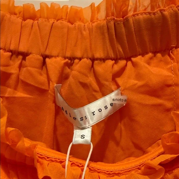 Endless Rose Vibrant Orange Ruffle Maxi Dress - Picture 2 of 4